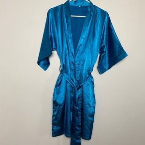 Blue women's robe medium